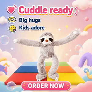Peluche paresseux mignonne personnalisée en usine, décoration <span class=keywords><strong>de</strong></span> famille d'animaux pour les fêtes, cadeau d'anniversaire pour enfants, jouet en peluche paresseux en coton PP <span class=keywords><strong>de</strong></span> 45 cm - Product Image 2