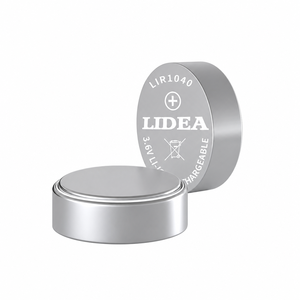 3,6V Wiederaufladbare Lithium-Ionen-Knopfzellenbatterie LIR1040 35mAh für Medizinische Geräte <span class=keywords><strong>LIDEA</strong></span> Marke Hergestellt in China - Product Image 1