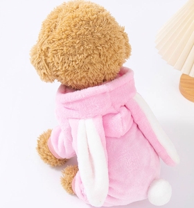 <span class=keywords><strong>Abbigliamento</strong></span> Invernale in Peluche Stile Coniglio Divertente <span class=keywords><strong>per</strong></span> Cani Piccoli/Medi e Gatti Senza Pelo (Pomeranian, Bichon) - Product Image 1