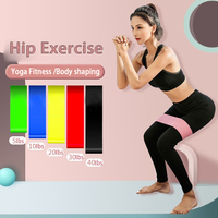 AOLEI - Juego de 5 Bandas Elásticas de TPE para Ejercicio en Casa, Yoga, Fitness, Entrenamiento, Equipo de Ejercicio, Bandas de Resistencia para Actividades al Aire Libre