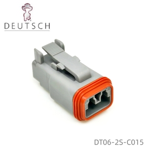 ขั้วต่อสายไฟตัวเมีย2ขาแบบซีลสีเทา <span class=keywords><strong>DT06</strong></span>-<span class=keywords><strong>2S</strong></span>-<span class=keywords><strong>C015</strong></span> - Product Image 3