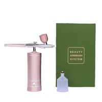 Nano brouillard pulvérisateur Mini compresseur d'air Kit Air-Brush peinture pistolet aérographe pour Nail Art tatouage artisanat gâteau
