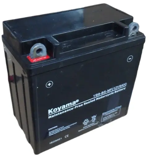 KOYAMA 9ah 12V prezzo di fabbrica MF gel moto batteria YB9-BS