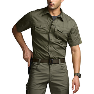 Camisas Tácticas de Manga Corta para Hombre DF 118 EDS, Deportes al Aire Libre, UPF 50+, Ripstop, Transpirables, con Botones - Product Image 5