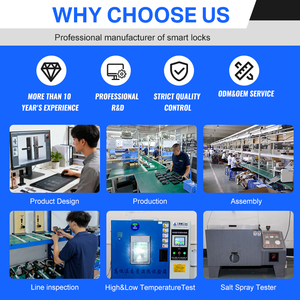 Nhà Máy Giá điện tử xử lý tuya App Wifi RFID mật khẩu thẻ vân tay kỹ thuật số khóa thông minh cho nhà xây dựng - Product Image 4