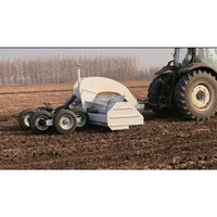Niveleuse de terrain par satellite à commande unique, niveleuse hydraulique, pelle télescopique, acier robuste, pour tracteur agricole, de 2,5 m à 4 m