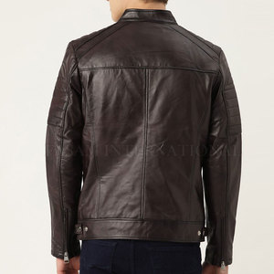 High Quality FASAM INTERNATIONAL <b>Men's</b> PU Leather <b>Jackets</b> <b>Long</b> Sleeves Zipper Pockets HIGH STREET Style for Winter Wearing - Product Image 3