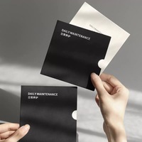 Papier recyclé de haute qualité à texture gaufrée, enduit UV, impression numérique, pliable, carte de service après-vente, carte de vœux personnalisée avec logo
