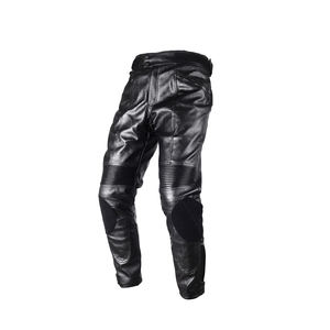 Pantalon en PU noir personnalisé pour moto pour hommes Coupe décontractée Pantalon ample Multi-poches Streetwear Cargo empilé Faux cuir Décontracté - Product Image 3