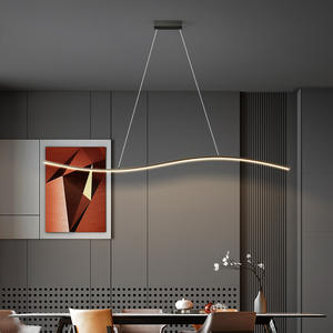 Lámpara de Techo Minimalista de Cobre Estilo Italiano para Comedor, Lámpara Colgante Moderna Nórdica para Barra, Oficina - Product Image 6