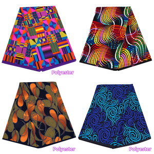 Tessuto Africano Stampato in Cera 100% Poliestere Design Olandese per Abbigliamento Elegante, Arredamento Casa, Abaya Lussuosa e Personalizzabile, Durevole - Product Image 1