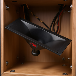 Hise 15x5 Garganta de altavoz rectangular de plástico con tornillos para cajas acústicas de 34 mm - Product Image 2