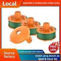 Bobine de rechange pour coupe-herbe 5367-20, couvercle 5369-20, ligne 2,0 mm/14 pieds pour tondeuse à gazon Gardena Turbo Trimmer smallCut Art 2402 & 2404
