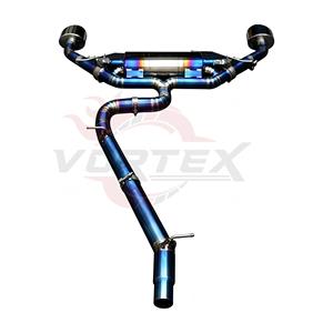 Échappement arrière à soupapes Vortex Blue Burnt Titanium pour Audi S3 8V 8Y 2.0T Quattro 2013-2023, embouts chromés, kit performance à fixation par boulons S - Product Image 6