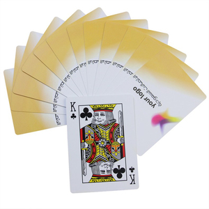 Custom Logo <strong>Paper</strong> Playing Cards 280Gsm 300Gsm Blue Core <strong>Paper</strong> Playing Card For Advertising - Product Image 2