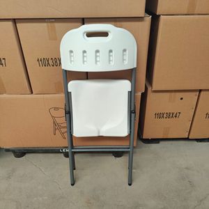 Kursi Lipat Plastik Ringan Putih Grosir, Portabel untuk Luar Ruangan, Taman, Pesta, dan Sewa Acara - Product Image 5