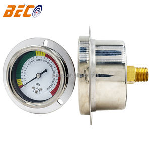 Beco Lagedrukmeter Voorflenspaneelbevestiging, 1/4 "Npt <span class=keywords><strong>2</strong></span>.5" Gelaatswijzerplaat Roestvrijstalen Behuizing 1/4 "Npt <span class=keywords><strong>2</strong></span>-1/<span class=keywords><strong>2</strong></span>" Wijzerplaat - Product Image 1