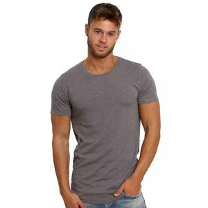 Camiseta de algodón para hombre de talla grande al por mayor, Jersey de algodón 100%, cuello redondo, manga corta, lavado, Technic, ropa deportiva para exteriores - Product Image 4