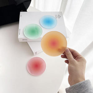 Nouvelle arrivée Offre Spéciale <span class=keywords><strong>de</strong></span> haute qualité usine créative colorée <span class=keywords><strong>de</strong></span> luxe acrylique ronde couleur caboteur <span class=keywords><strong>plexiglas</strong></span> caboteur pour table - Product Image 4