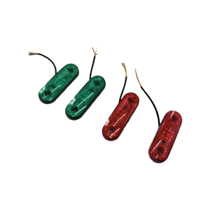 Pièces détachées de camion de haute qualité, lampe de camion 24V, feux latéraux de camion (rouge et vert), adaptés à diverses marques de camions - Product Image 3