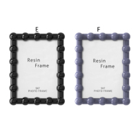 Cadre photo en résine personnalisé au design exclusif, six couleurs classiques, bobine durable HOMCO pour la décoration de bureau