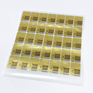 Biểu tượng tùy chỉnh tính xác thực dán ảnh ba chiều với số serial <span class=keywords><strong>QR</strong></span> mã Nhãn dán nhãn - Product Image 6