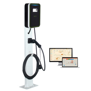 New 22kW Home EVSE Wallbox 16A/32A EV Charger 4.3" LCD Display GB <strong>Interface</strong> IP55 Protection OCPP 1.6 <strong>Protocol</strong> Wall-mounted Type - Product Image 3