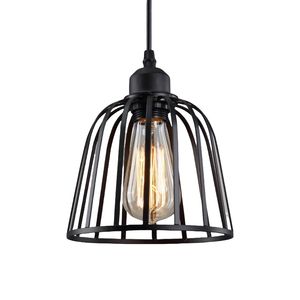 Petit lustre d'art en fer vintage <span class=keywords><strong>Cage</strong></span> à oiseaux en fil de fer barbelé pour personnalité de travailleur Lampe de magasin de marmites de taille moyenne - Product Image 6