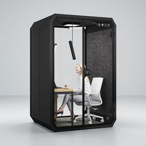 2-persoons werkplek draagbare geluidsdichte cabine privacy kantoor vergadering geluidsdichte pod - Product Image 6