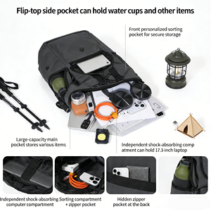 <span class=keywords><strong>Sac</strong></span> à <span class=keywords><strong>dos</strong></span> de style montagne MOYYI, unisexe, décontracté, pour les trajets quotidiens, <span class=keywords><strong>sac</strong></span> à <span class=keywords><strong>dos</strong></span> de voyage, logo personnalisé, ODM, vente en gros - Product Image 4