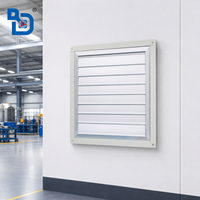 XBDZ(DFBZ)-3.2 # Ventilateur axial mural carré antidéflagrant 220V/380V 120W en alliage d'aluminium avec persiennes pour évacuation industrielle