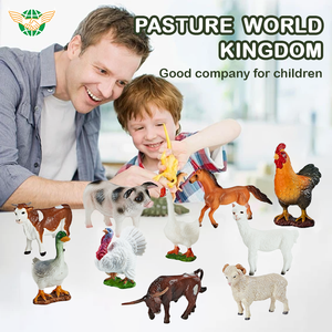 Vente en gros 36 Pcs Jouet Simulation Animaux Modèle En Plastique Enfants Jouets Ferme Volaille Animal Ensemble - Product Image 3