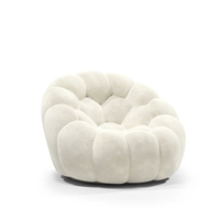 Grand Canapé Bulle en Velours Moderne Haut de Gamme, Mobilier de Luxe, Fauteuil-Canapé Bulle sans Structure