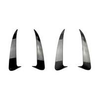 Autocollant de ventilation arrière en ABS noir brillant et motif carbone pour Mercedes Classe C W205 AMG Line 2015-2021