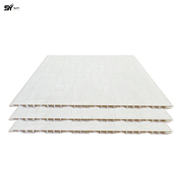Panneaux muraux en PVC blanc léger, modernes, écologiques, ignifuges et imperméables, 300 mm, légers, à emboîtement, pour salle de bain, design graphique