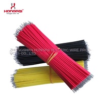 HONGPAI pour 3239 Fil plat électronique flexible en silicone tressé haute température, norme américaine 600V, diamètre 0,5-5mm, pour applications de construction