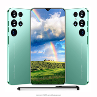 Teléfono Inteligente para Juegos S23 Ultra 5G en Oferta, Pantalla LED de 6.8 Pulgadas, 16 GB + 512 GB, 108 MP, Cuatro Núcleos, 60 Hz, 6800 mAh, Doble SIM, Desbloqueado, Francés