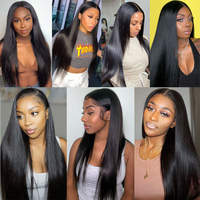 Cheveux Grade 9A en paiement à la livraison, mèches chinoises à double trame et cuticules alignées, coupes courtes à pointes pleines pour cheveux raides