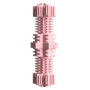 Jouet pour chien en caoutchouc TPR hexagonal pour nettoyer les dents, jouet interactif pour chien, brosse à dents pour chien pour soulager l'ennui - Product Image 5