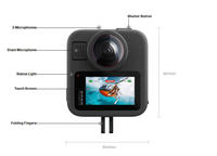 Cámara de Acción Original GoPro MAX 2 True 8K 360 CPPB1, Video 29MP 5.6K60 4K100fps HyperSmooth, Lente Reemplazable, Resistente al Agua 5M