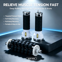 Appareil de massage automatique à 360 rotations pour le dos de l'abdomen-boule de massage à rouleaux pour la tonification musculaire réduction de la cellulite lymphe lisse