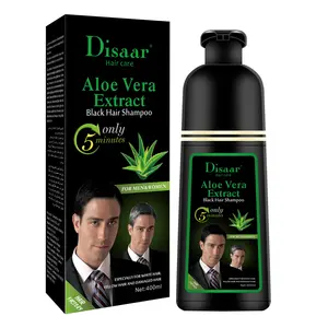 OEM Disaar Black Brown Fast Hair Dye Aloe Vera Shampoo For Gray Hair Black Shampoo
