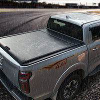 Couvercle rétractable en aluminium pour ford f150 raptor, couverture personnalisée pour volet roulant, plus résistante, avec LED et verrouillage