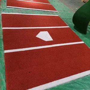 Factory direct durable baseball batting mat artificial turf mat softball batting practice