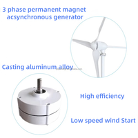 Generador de Imán Permanente de Baja Velocidad y Potencia Personalizable de 2kw 3kw 96v 120v 220v para Aplicaciones de Energía Oceánica y Hidráulica