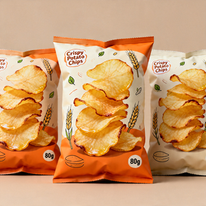 Maßgefertigte Premium-Fabrikdruckbeutel 200g Snacktüten mit Rückverschluss für <span class=keywords><strong>Cornflakes</strong></span> und Chips Lebensmittelverpackung - Product Image 2