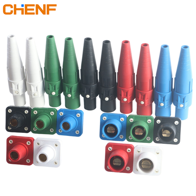 CHENF Manufacture Supplier High Quality Single Core 200A 600A IP44 Rhinoceros Male Plug Chassis Female Com-lock Power Connector