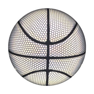 Pu arc-en-ciel extérieur holographique lueur <span class=keywords><strong>basket</strong></span>-ball éclairer la caméra dans le noir Logo personnalisé <span class=keywords><strong>basket</strong></span>-ball réfléchissant - Product Image 2
