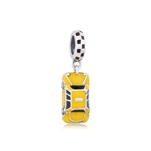 Cuentas de plata de ley 925 para mujer, accesorio de cuentas de <span class=keywords><strong>Taxi</strong></span> de Nueva York, compatible con pulseras de dijes de marca originales, fabricación de joyas - Product Image 1