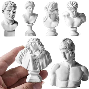 नॉर्डिक घर सजावट मिनी जिप्सम प्रतिमा ड्राइंग अभ्यास शिल्प प्लास्टर मूर्तिकला ग्रीक पौराणिक कथाओं मूर्तियों जिप्सम पोर्ट्रेट्स बस्ट